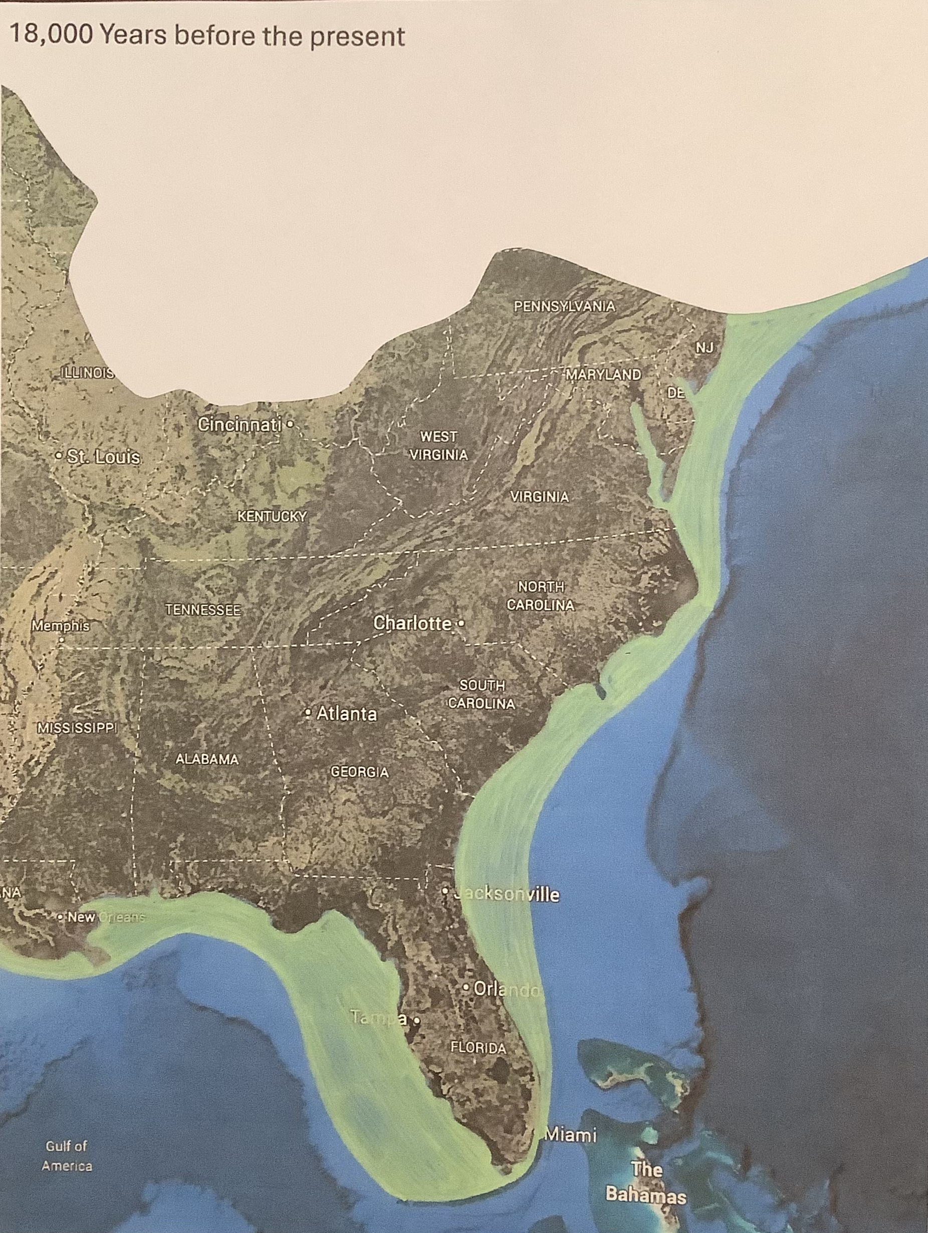 photograph of vintage world map